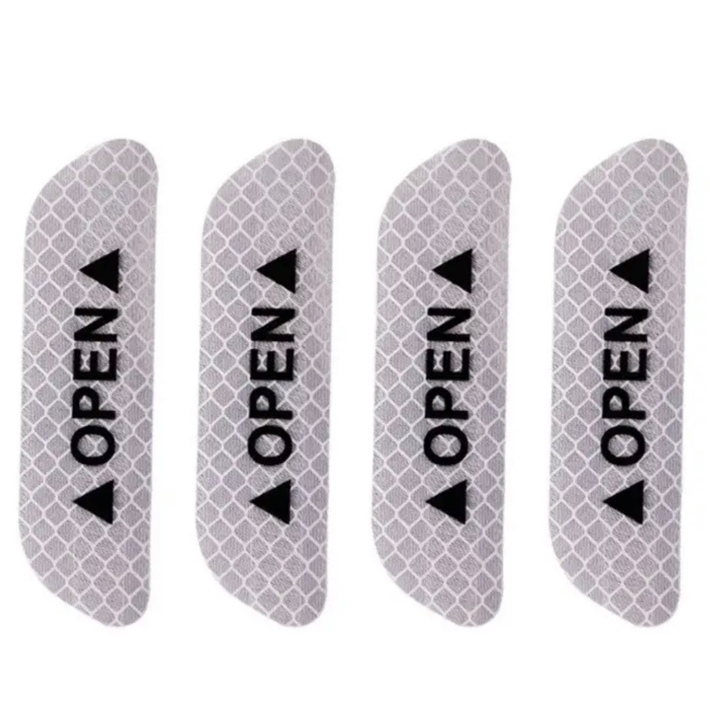 New - Reflective Warning Car Stickers x4
